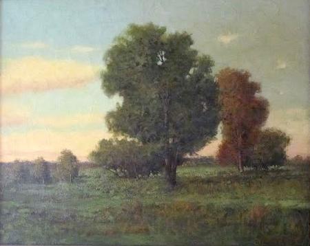 Charles S. Dorion summers day landscape Germany oil painting art